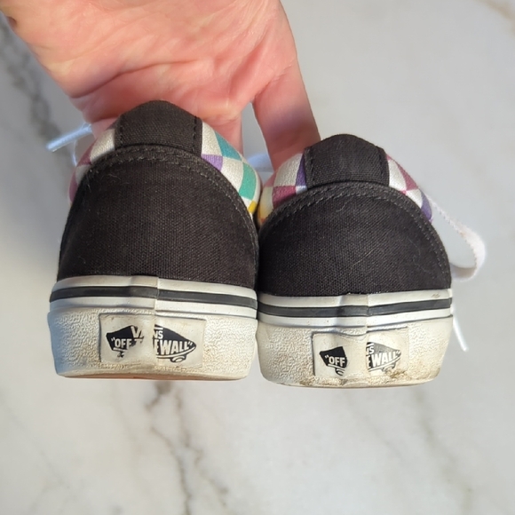 Vans Multicolor Checkered Lace-Up Sneakers Size 3 (Kids) - Picture 4 of 9